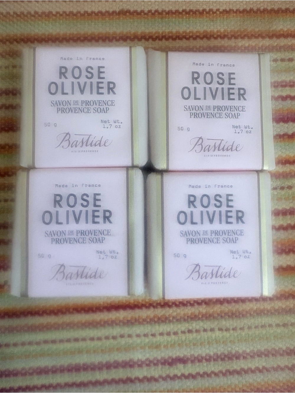 Bastide Rose Olivier Provence Bar Soap NWT